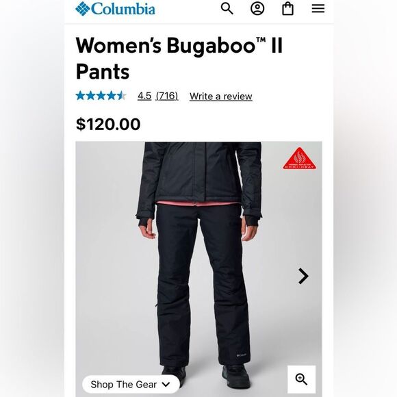 Columbia Bugaboo ski pants size XS Omni Heat - Picture 17 of 17